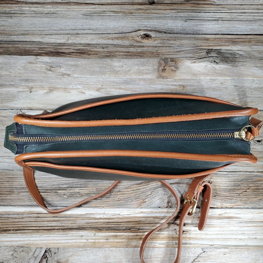 COACH Natural Full Grain Leather Crossbody Bag - Picture 6 of 13